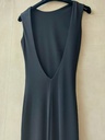NADINE MERABI - Robe longue noire dos nu - C03320
