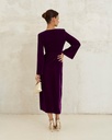 Lady Pipa - Robe velours violet  - C03453