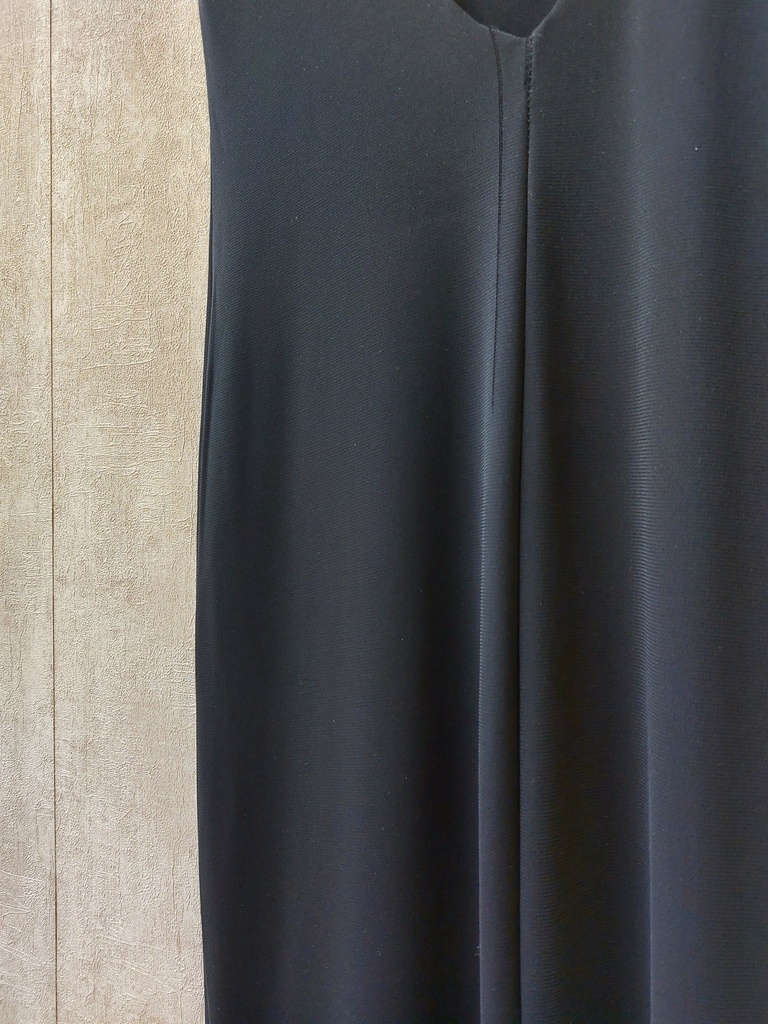 NADINE MERABI - Robe longue noire dos nu - C03320