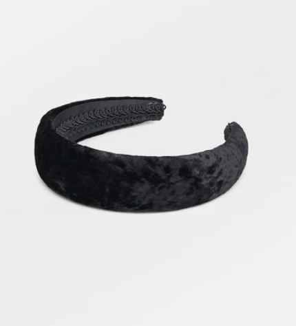 Headband noir velours - A1148