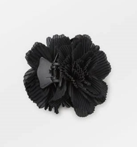 Becksondergaard- Pince tissu noir pompon - A1154