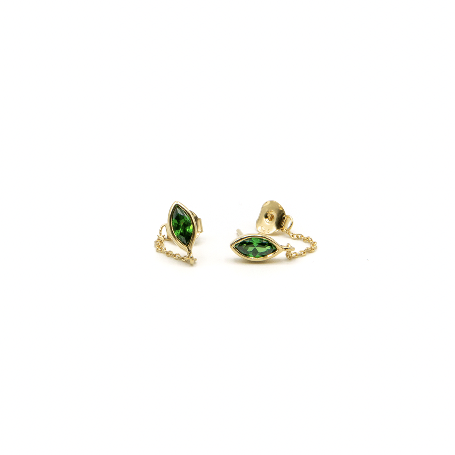 Boucles d'oreilles Katmandou Vert - Assaya