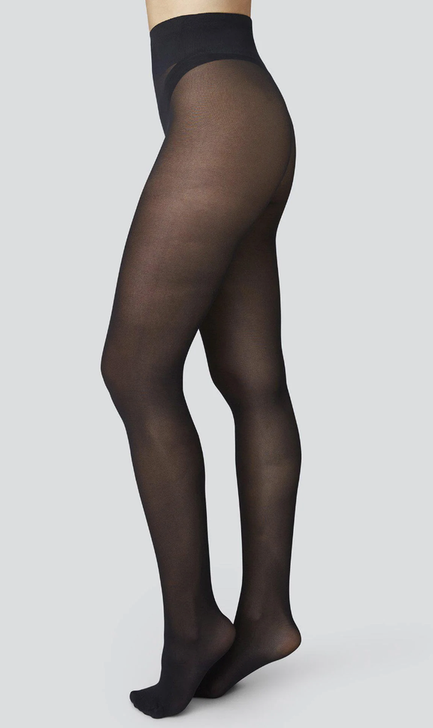 Collants Premium SVEA 30 Deniers - Noir - Swedish Stockings