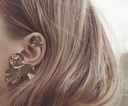 LOC - ELISE TSIKIS - Bijoux - Boucles d'oreilles PENSEE Pink Gold Medium - A994