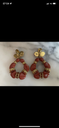 LOC - SEZANE - Bijoux - Boucles d'oreilles terracotta dorée (clips) - A1031