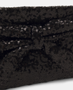 Anna Field - Sac noir paillettes noeud - A1056