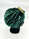 BABEYOND- Headband vert à perles et broche - A1280