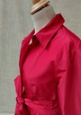 Kelly - Robe taffetas rouge - C03441