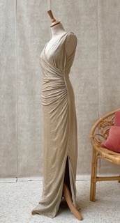 RALPH LAUREN - Robe longue dorée  - C02051