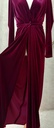 ALEXANDRE VAUTHIER - Robe longue bordeau velour  - C03527