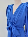 MAROSOL- Robe cache-coeur bleue  - C03574