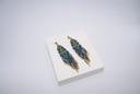 LOC - GAS - Bijoux - Boucles d'oreilles Maya perles bleues - A1016