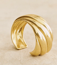 Loc - Bijoux - Bracelet manchette dorée - SUZANNE- A1059