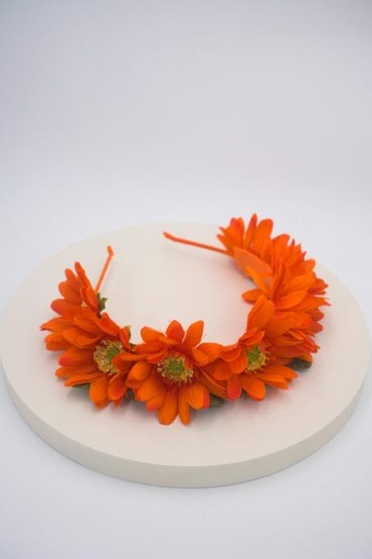 Headband fleurs oranges - A1131