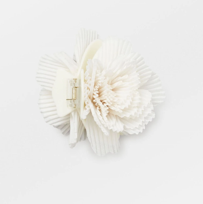 Becksondergaard- Pince tissu blanc pompon - A1153