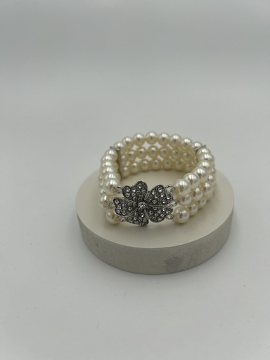 Bijoux - Bracelet années 20 fleur perles  - A1258