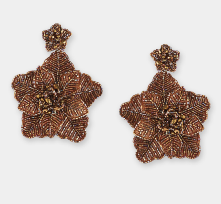 LOC - OLIVIA DAR - Bijoux - Boucles D'oreilles PRIMROSE Bronze - A1314