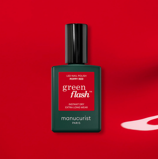 [26520] Vernis semi-permanent Green Flash Poppy Red - Manucurist