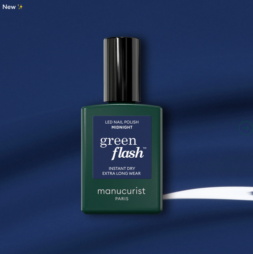 Vernis semi-permanent Green Flash Midnight - Manucurist