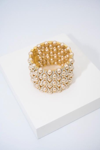 [A1110] LOC - Bijoux - Bracelet années 20 perles strass - A1110