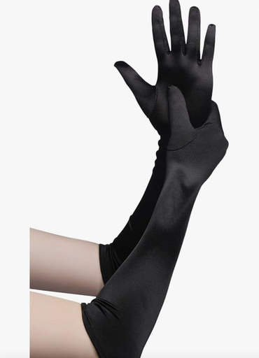 [A1121] Années 20 - Longs gants noirs - A1121