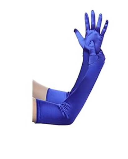 [A1123] Années 20 - Longs gants bleus - A1123
