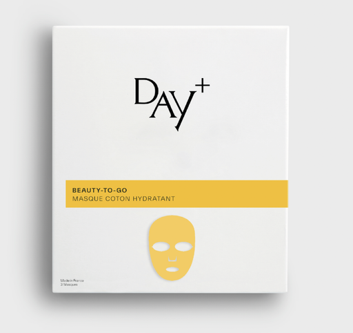 Masque coton visage Hydratant (jaune) 3 unités - Day+