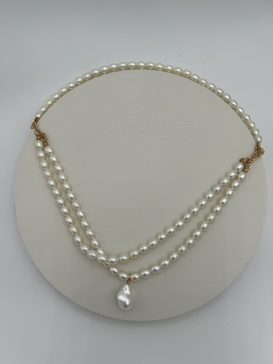 [A1269] LOC - Bijoux - Collier années 20 perles - A1269