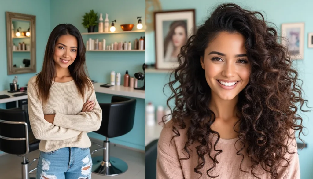 découvrez la magie de la transformation capillaire avec notre étude avant/après sur la permanente. admirez comment des cheveux lisses se transforment en belles boucles volumineuses, révélant une nouvelle dimension de style et de personnalité. inspirez-vous de cette métamorphose et envisagez votre propre changement!
