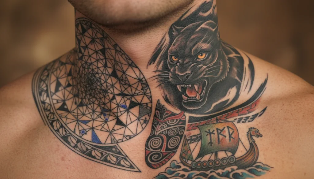 découvrez des idées originales de tatouages dans le cou pour homme et explorez leurs significations puissantes pour un style unique et symbolique.